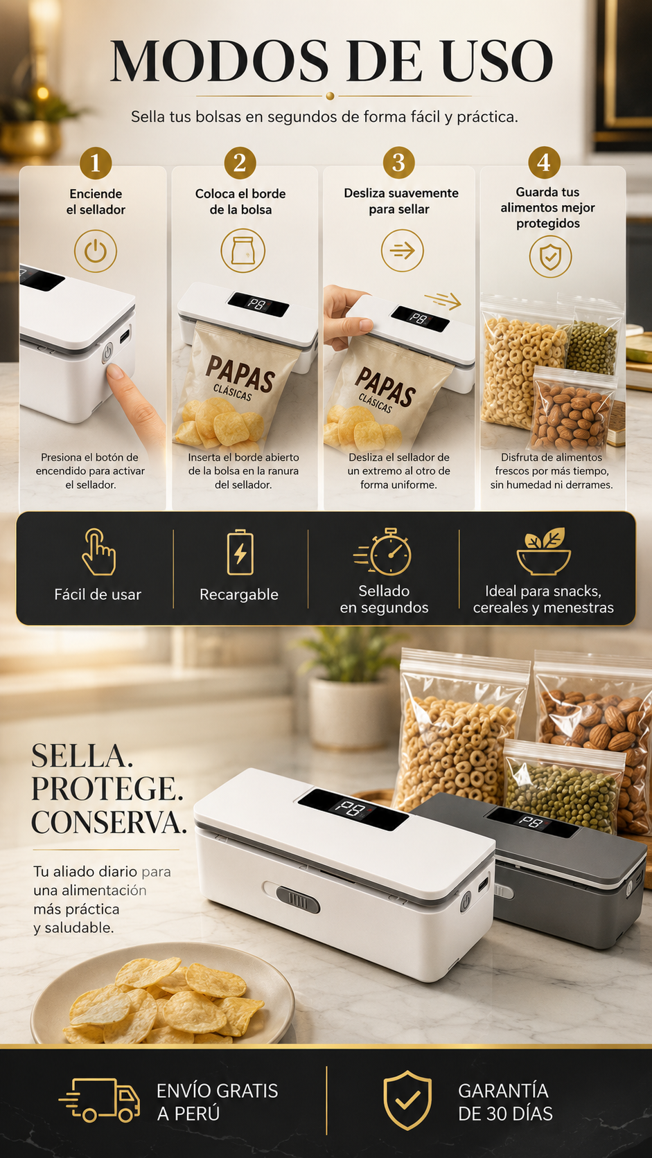 Sellador de Bolsa Portatil