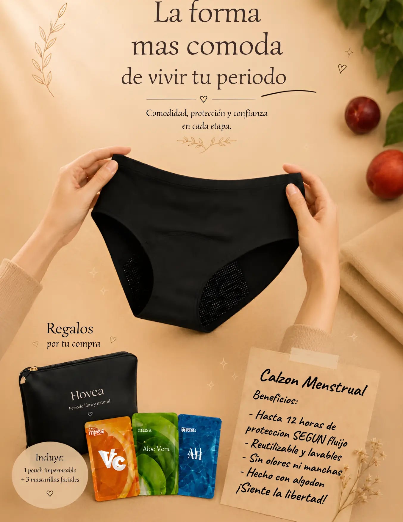 Calzones Menstruales | HOVEA